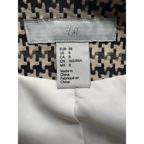 H&M Women's Open Front Three Quarter Sleeves Blazer Jacket Womens 8 - Picture 5 of 7